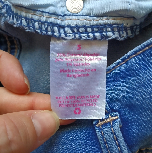 No Boundaries Blue Jean Shorts Size 5 - Picture 3 of 4